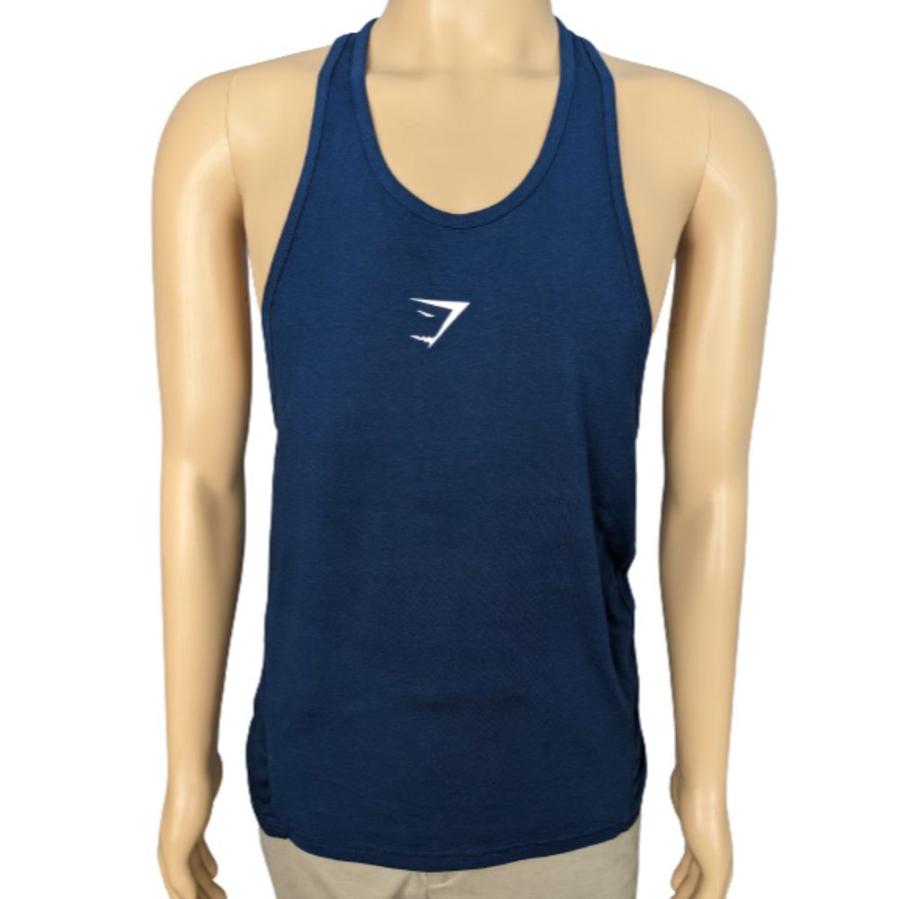 Gymshark Navy React Stringer Tank S - image 3